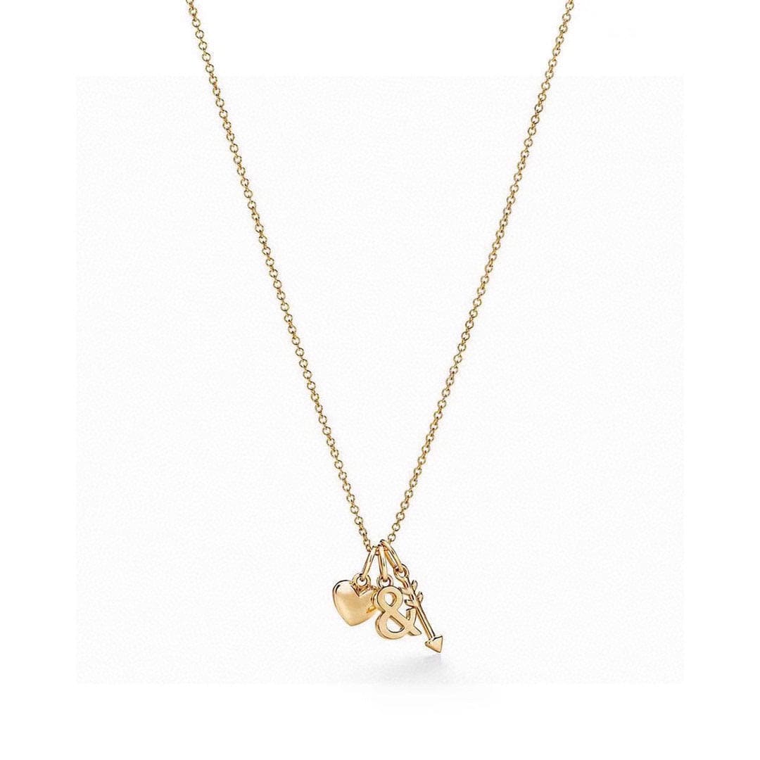 Tiffany Wine and Dine Pendant 18K Gold Necklace