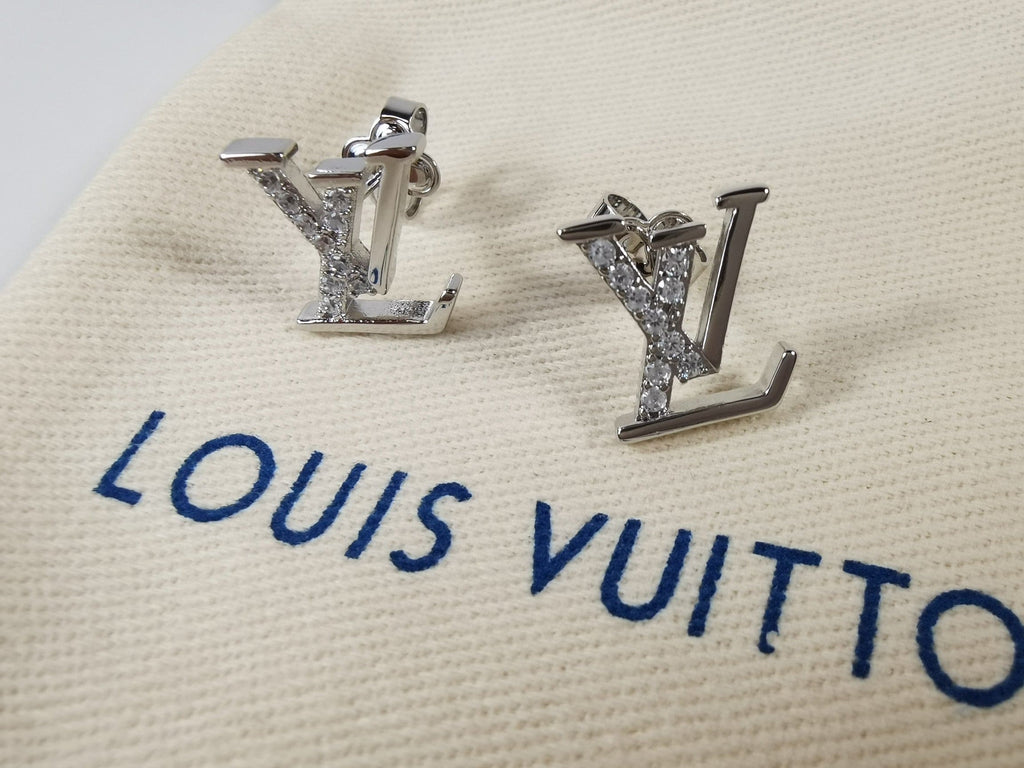 Louis Vuitton Iconic Diamond 18K Gold Earrings