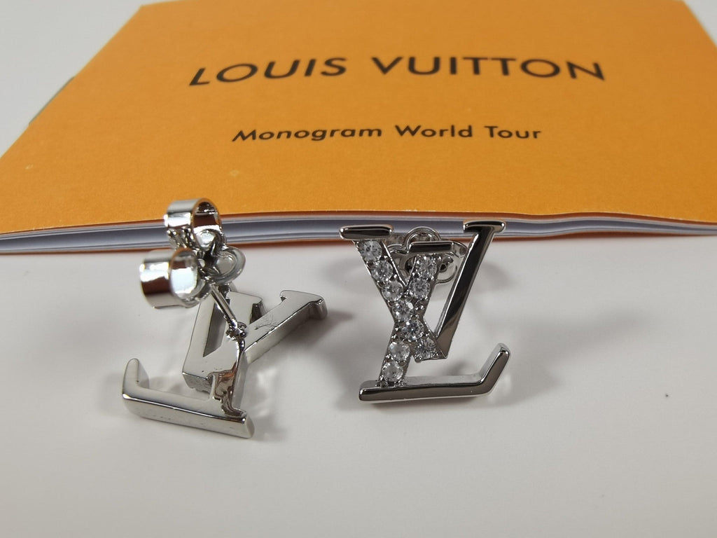 Louis Vuitton Iconic Diamond 18K Gold Earrings