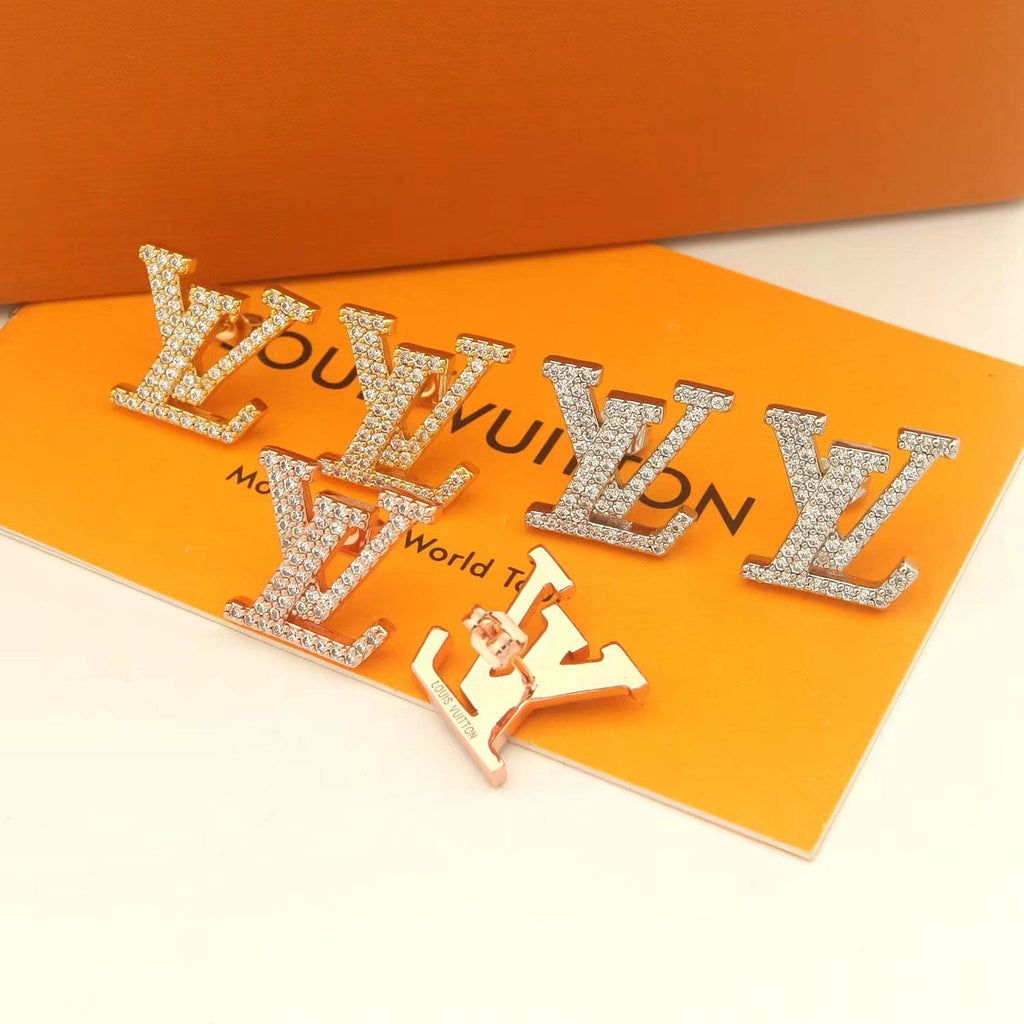 Louis Vuitton Iconic Diamonds 18K Gold Earrings