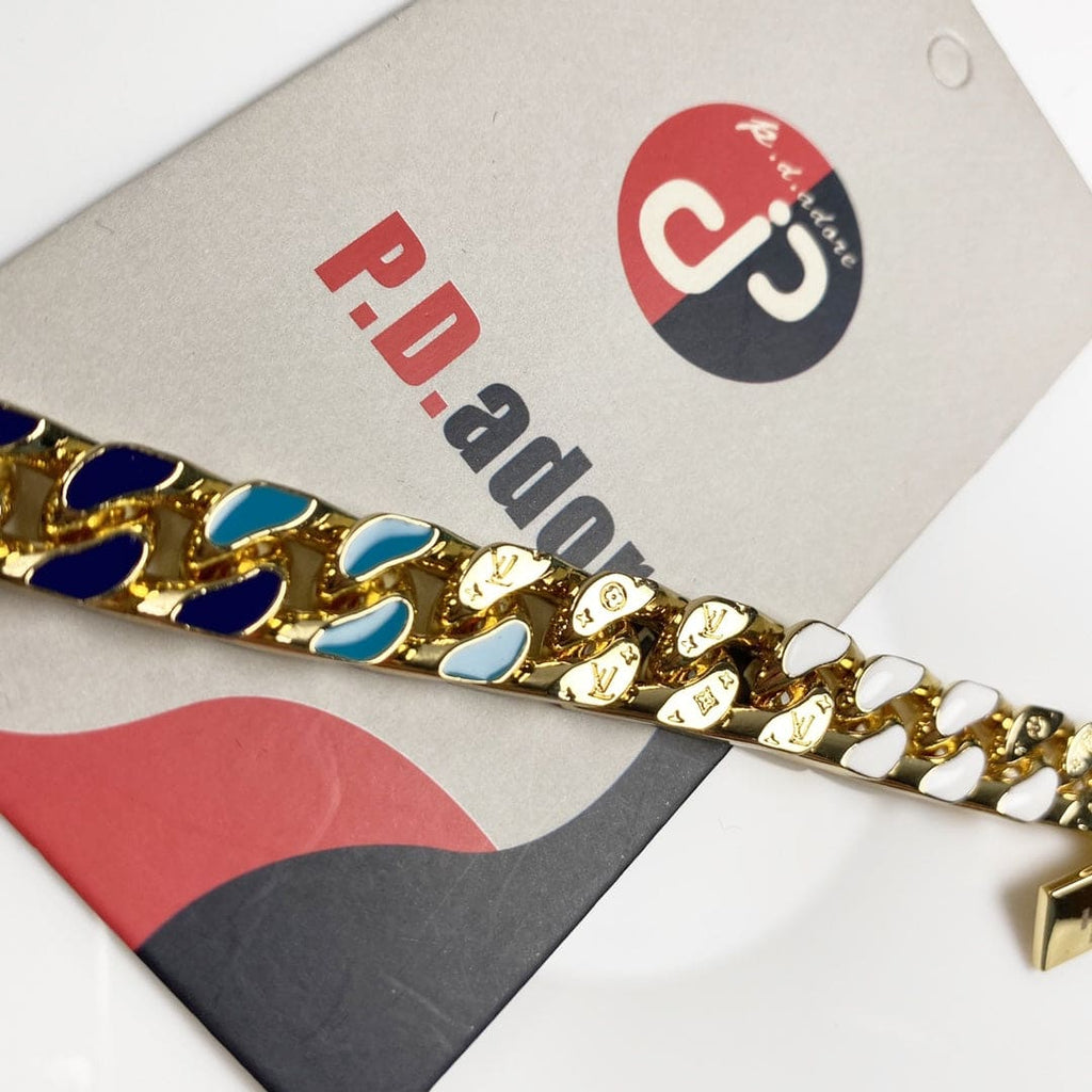 Louis Vuitton NBA Chain Links 18K Gold Bracelet
