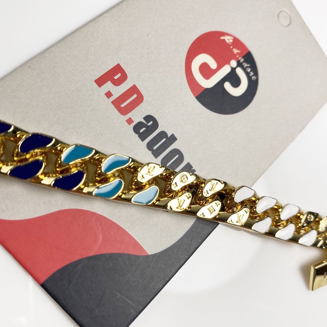 Louis Vuitton NBA Chain Links 18K Gold Bracelet