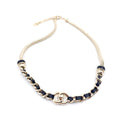 Chanel Rhinestone 18K Gold Necklace