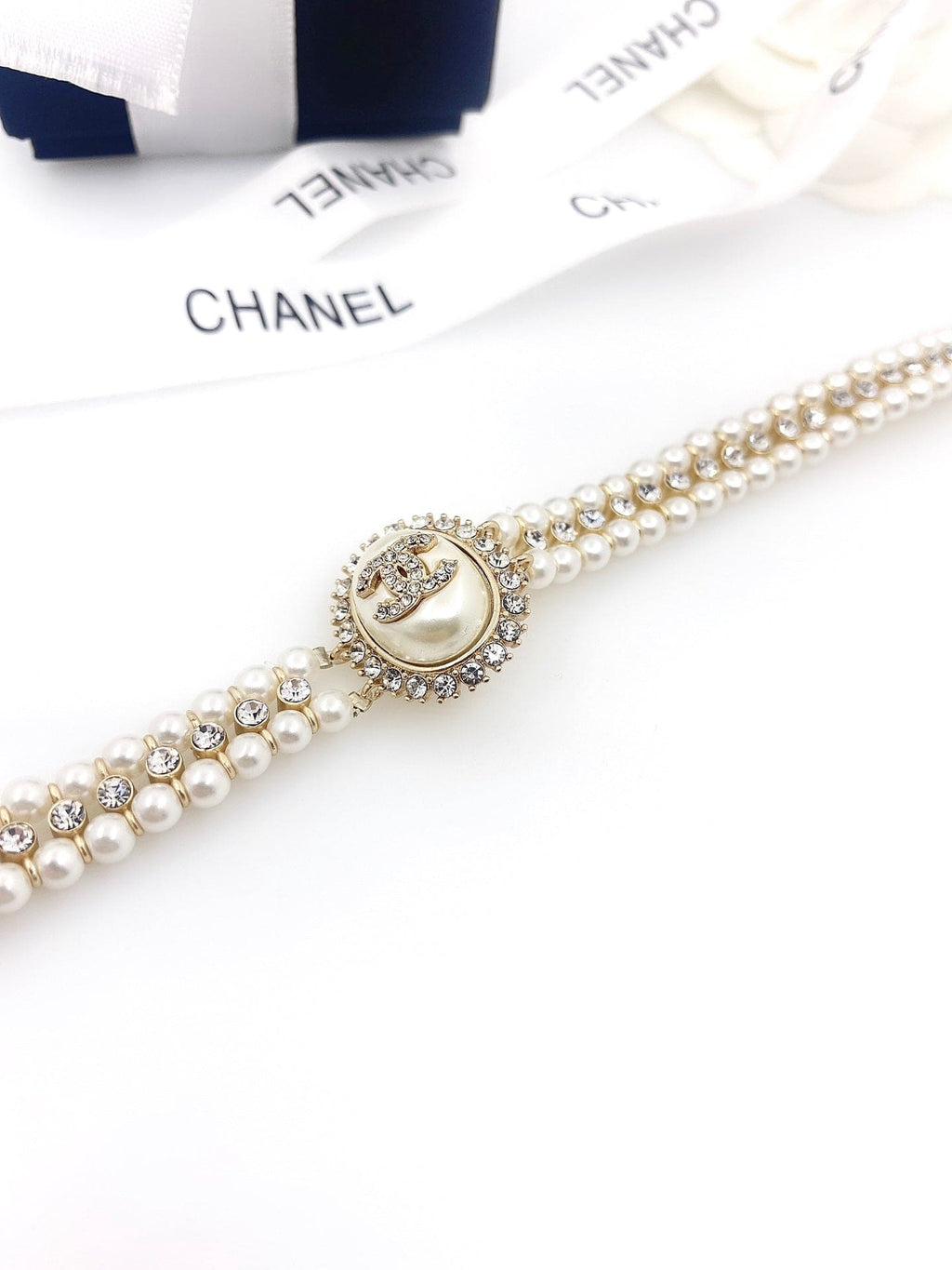 Chanel Pearl 18K Gold Necklace