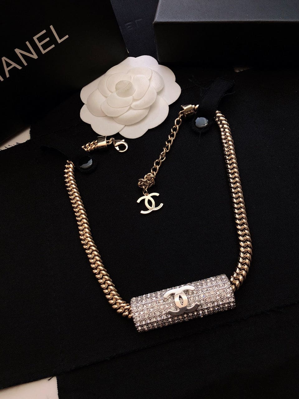 Chanel Diamonds Chain 18K Gold Necklace