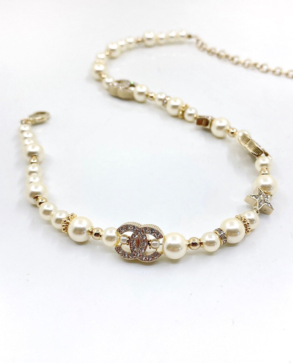 Chanel Pearl Diamonds 18K Gold Necklace
