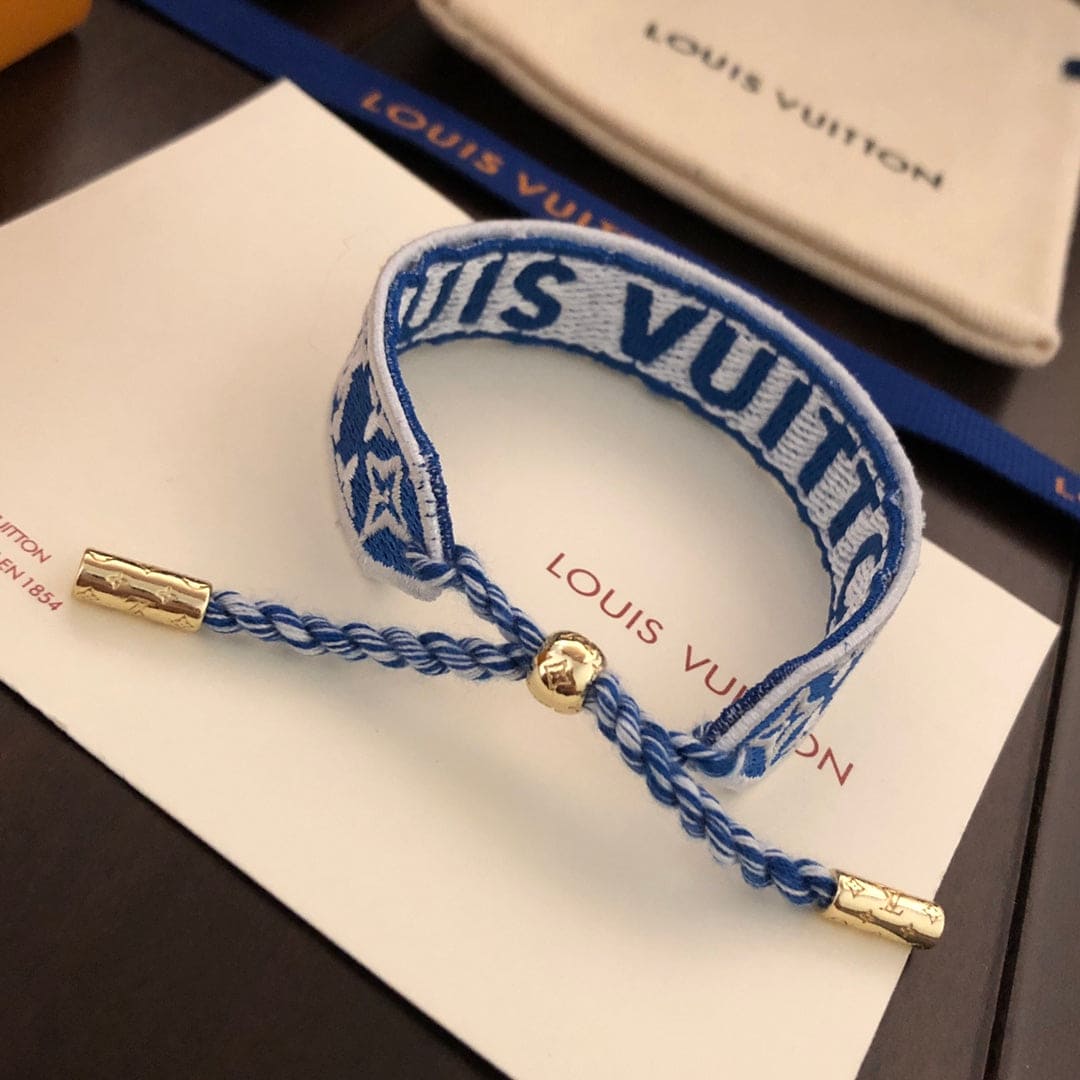 Louis Vuitton Buddy Red & Black 18K Gold Bracelet
