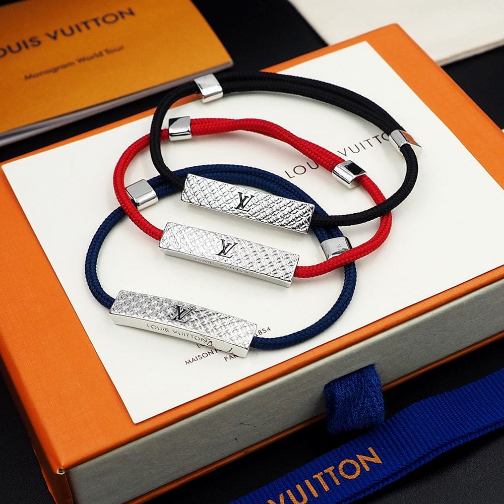 Louis Vuitton Champs Elys ̈¦es Red 18K Gold Bracelet