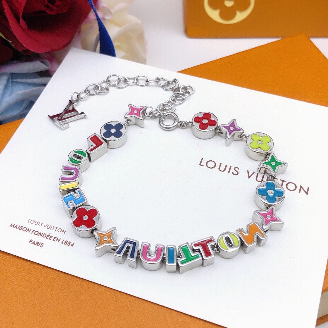 Louis Vuitton Monogram Party 18K Gold Bracelet