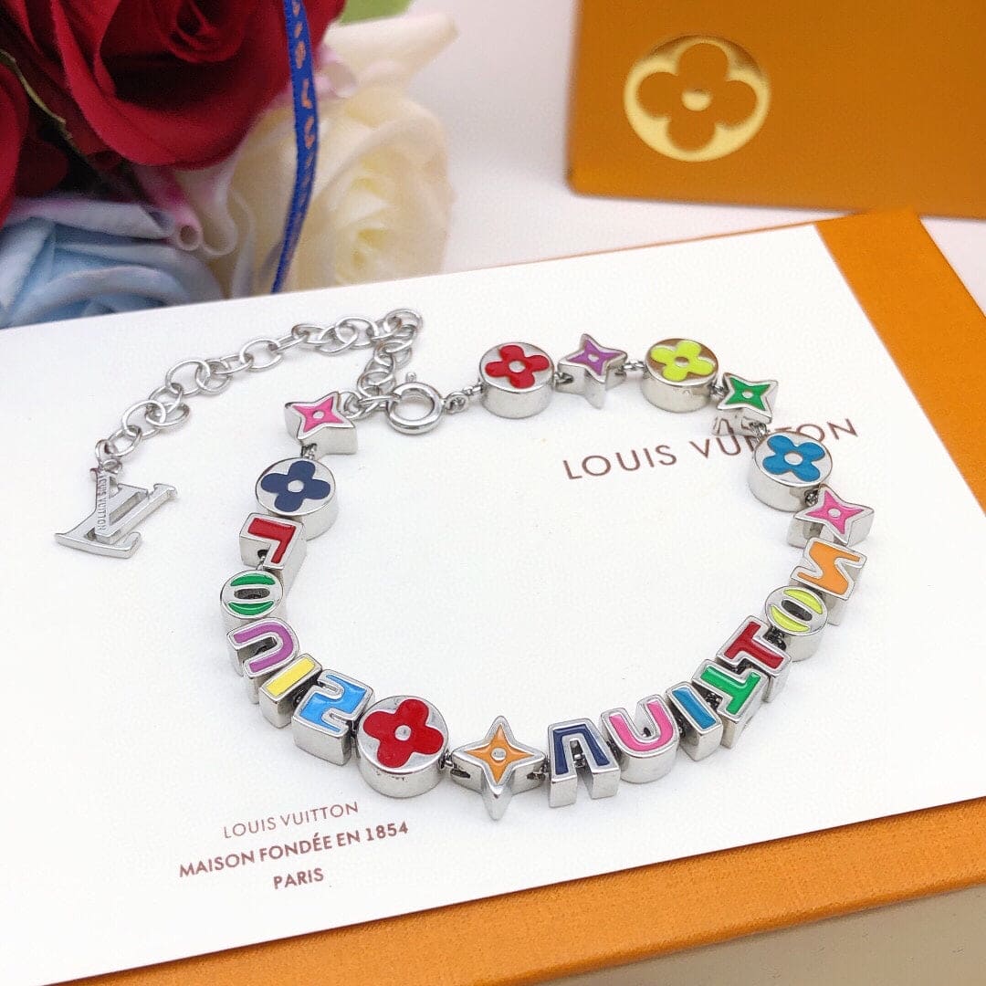 Louis Vuitton Monogram Party 18K Gold Bracelet