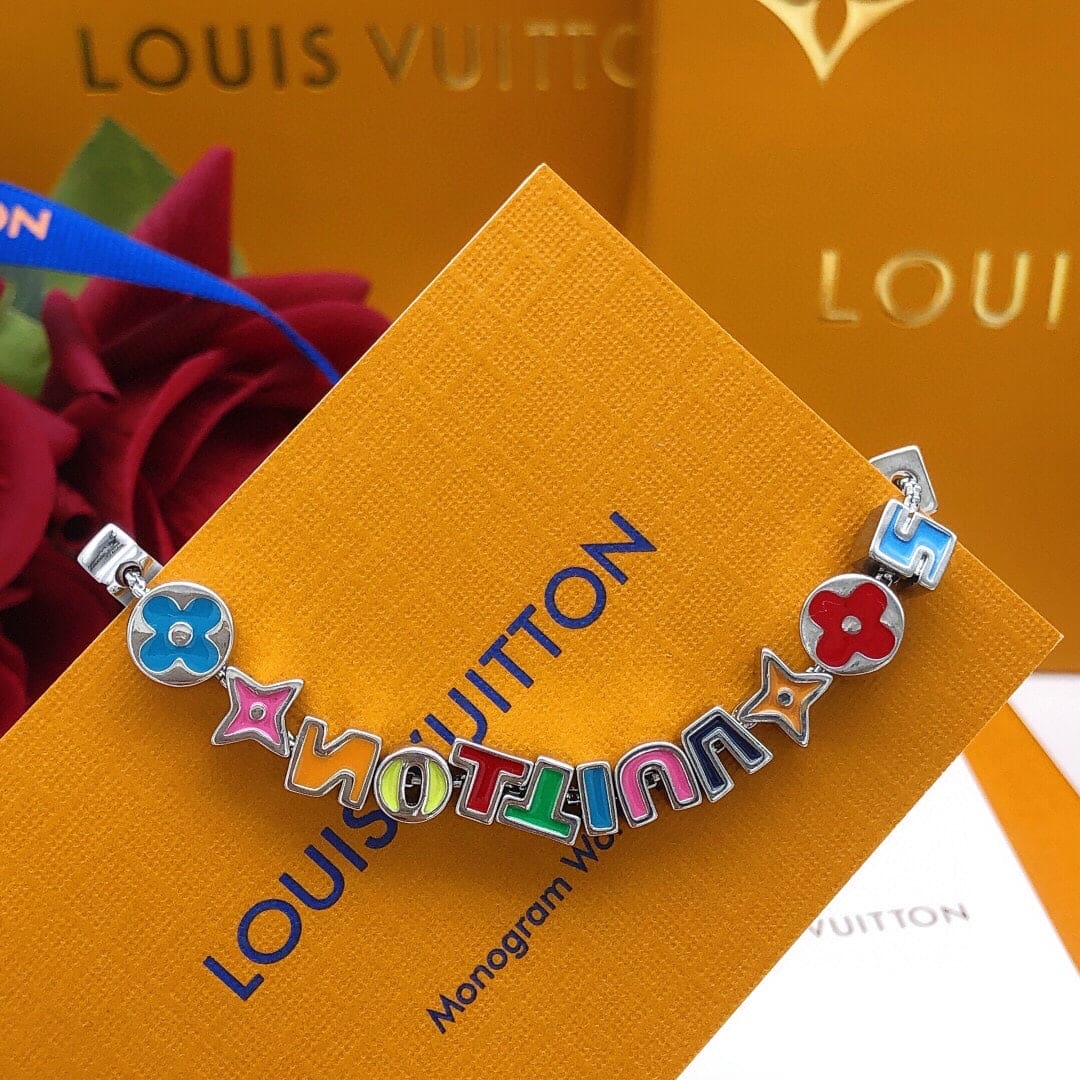 Louis Vuitton Monogram Party 18K Gold Bracelet
