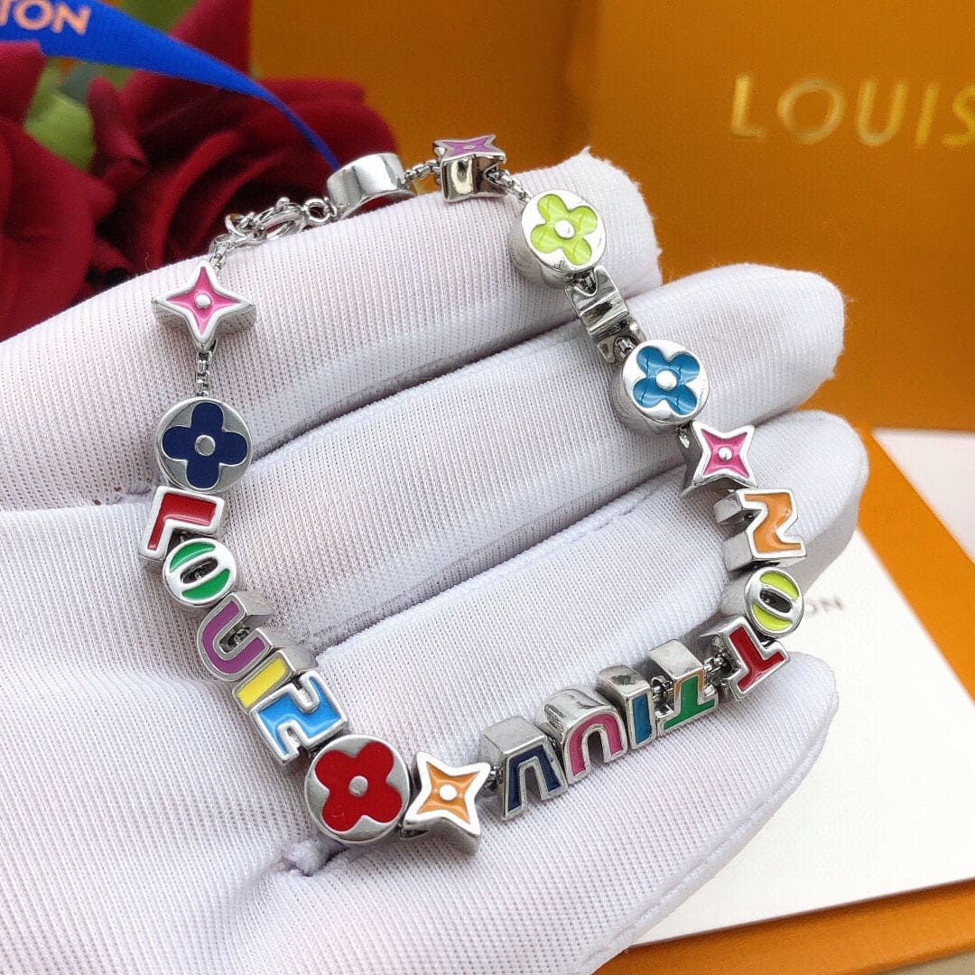 Louis Vuitton Monogram Party 18K Gold Bracelet
