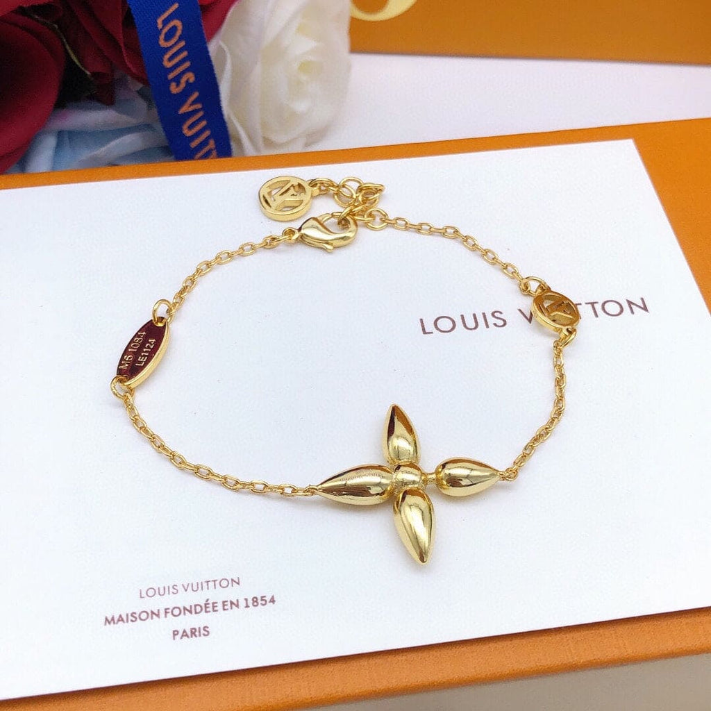 Louis Vuitton Louisette 18K Gold Bracelet