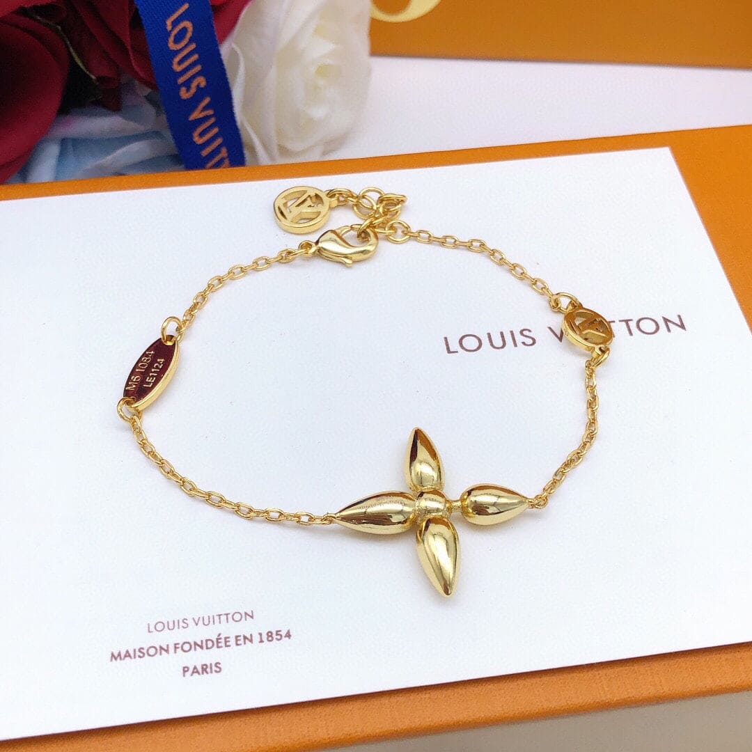 Louis Vuitton Louisette 18K Gold Bracelet