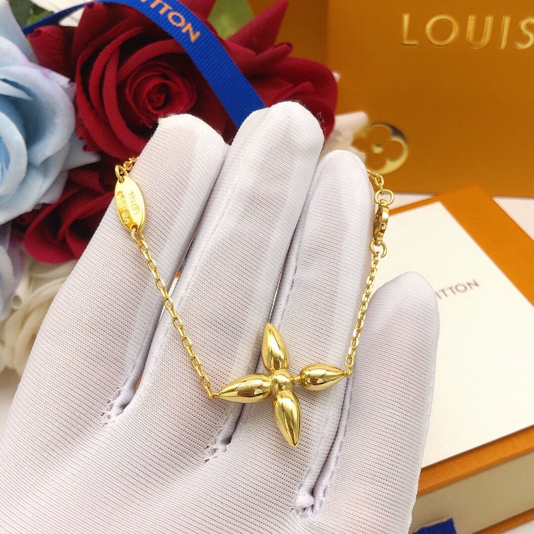 Louis Vuitton Louisette 18K Gold Bracelet