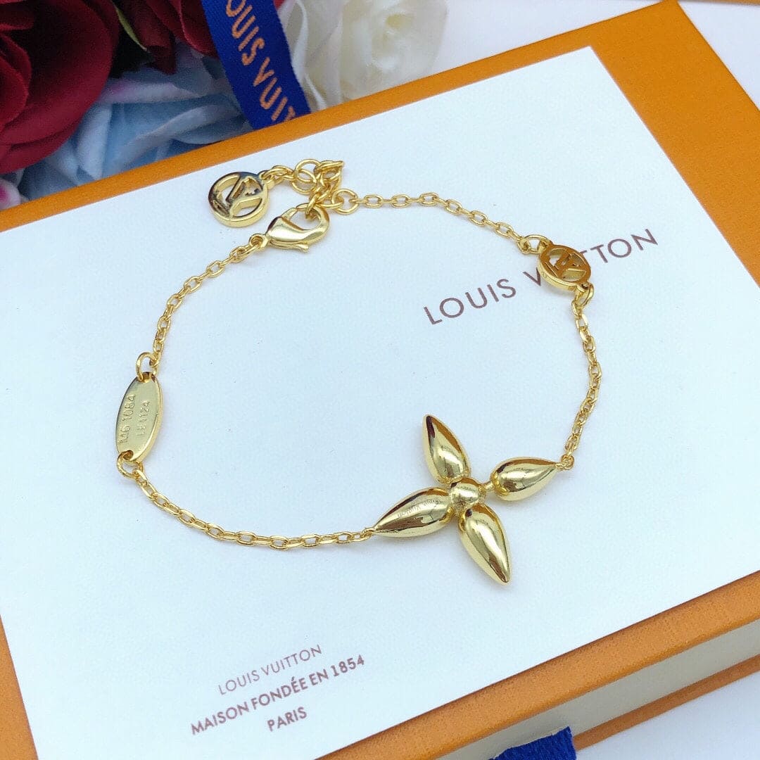 Louis Vuitton Louisette 18K Gold Bracelet
