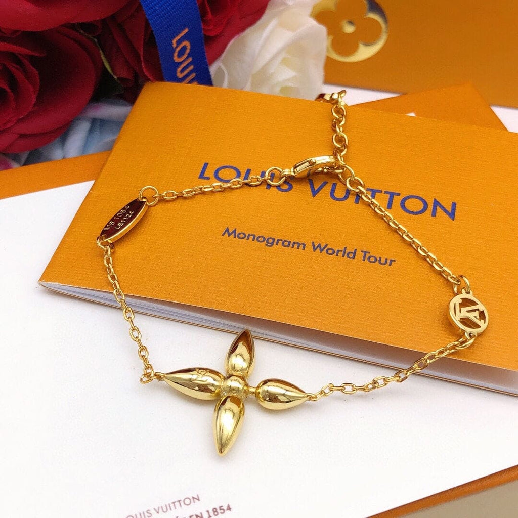 Louis Vuitton Louisette 18K Gold Bracelet