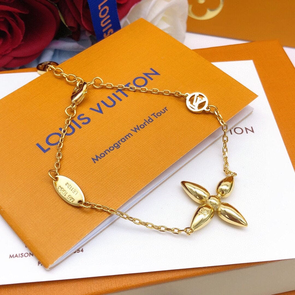 Louis Vuitton Louisette 18K Gold Bracelet