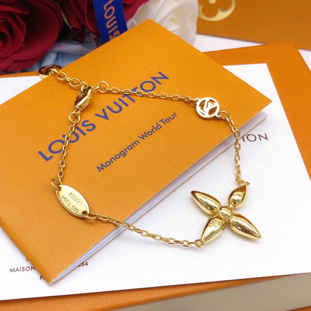 Louis Vuitton Louisette 18K Gold Bracelet
