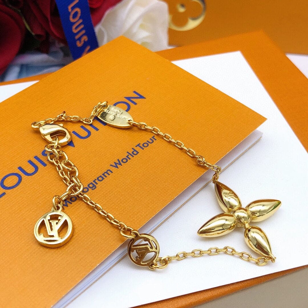 Louis Vuitton Louisette 18K Gold Bracelet