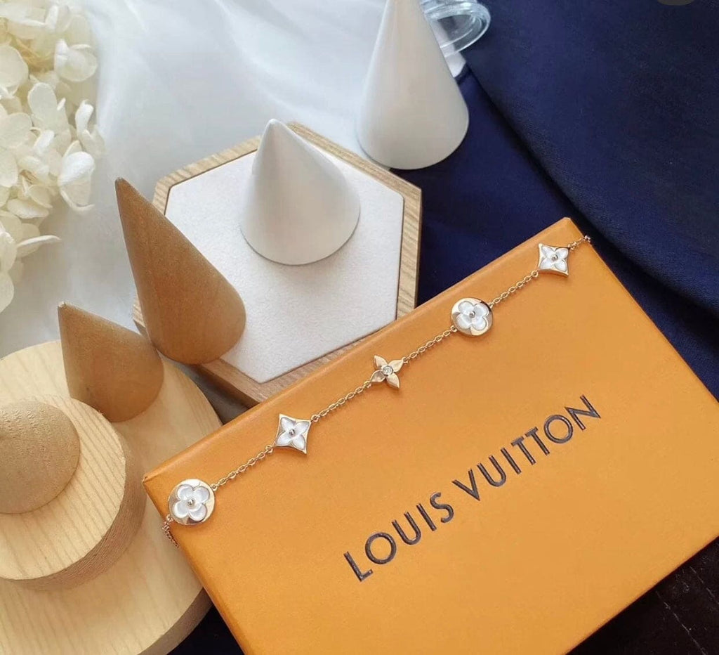 Louis Vuitton Colour Blossom Balenciaga Multi-Motif 18K Gold Bracelet