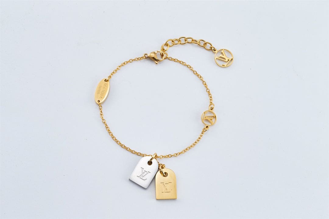 Louis Vuitton Nanogram 18K Gold Bracelet