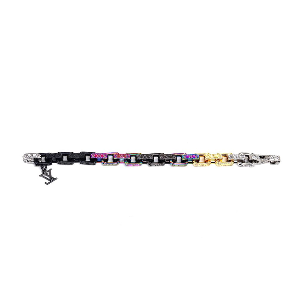 Louis Vuitton Street Style Chain 18K Gold Bracelet