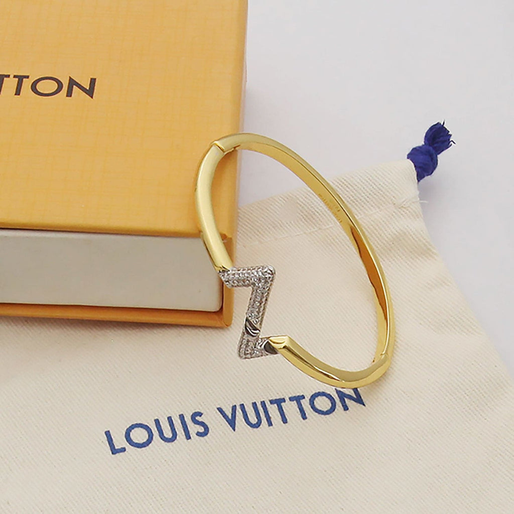 Louis Vuitton Volt Upside Down 18K Gold Bracelet