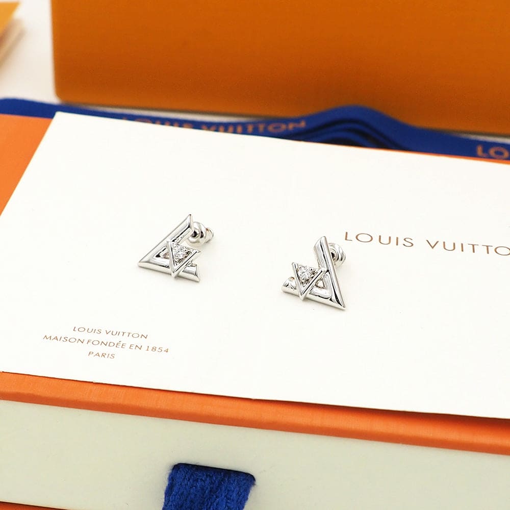 Louis Vuitton Volt One 18K Gold Earrings