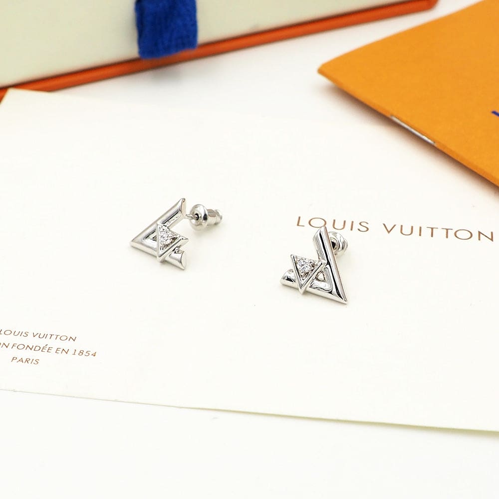 Louis Vuitton Volt One 18K Gold Earrings