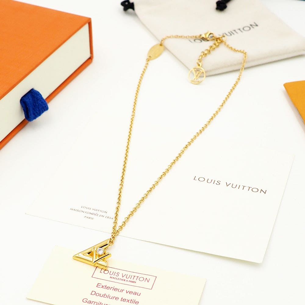 Louis Vuitton Volt One 18K Gold Necklace