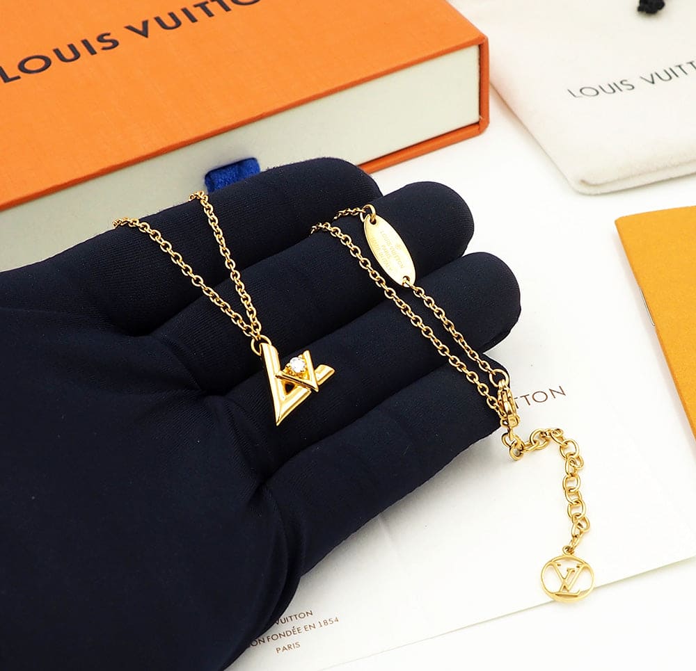 Louis Vuitton Volt One 18K Gold Necklace