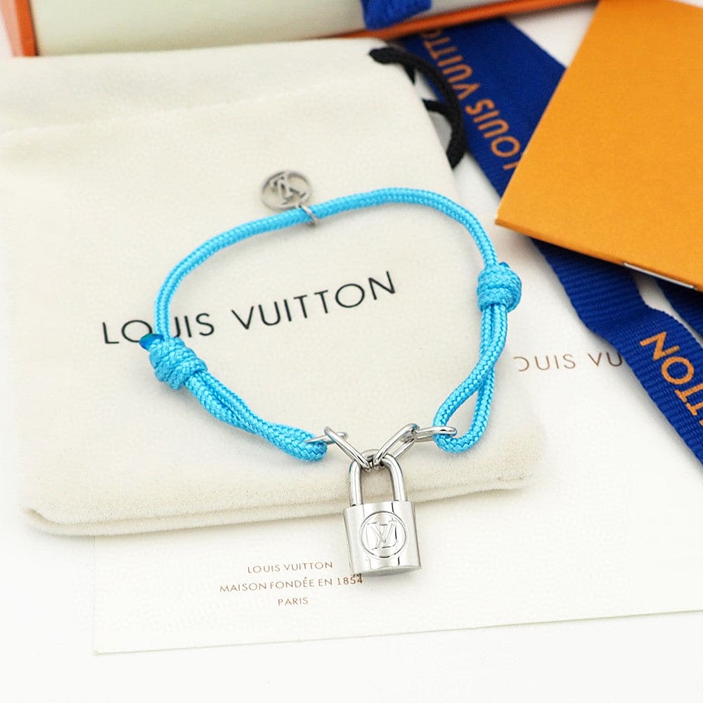 Louis Vuitton Silver Lockit X Virgil Abloh 18K Gold Bracelet