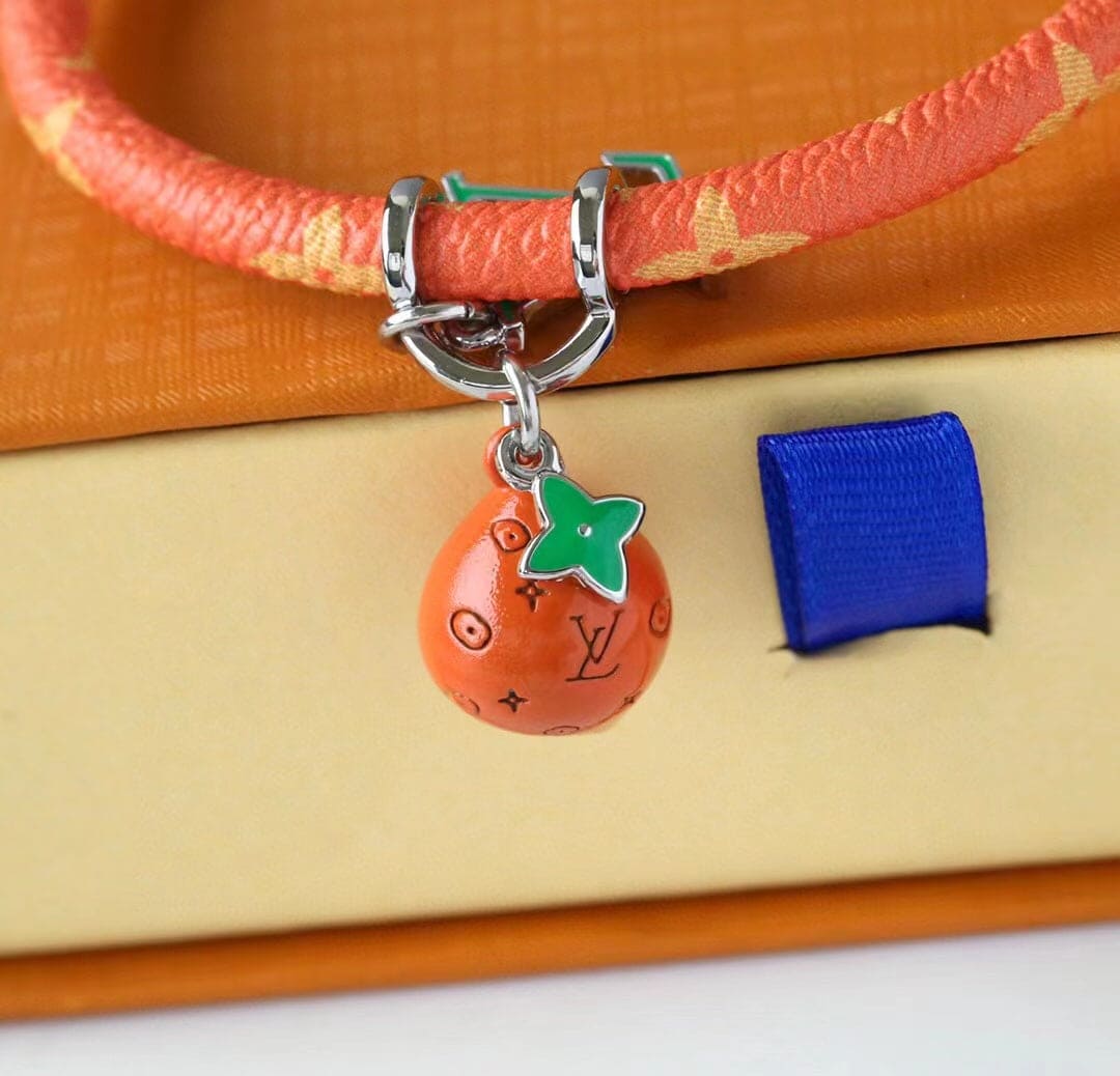 Louis Vuitton Hang It Fruits Orange 18K Gold Bracelet