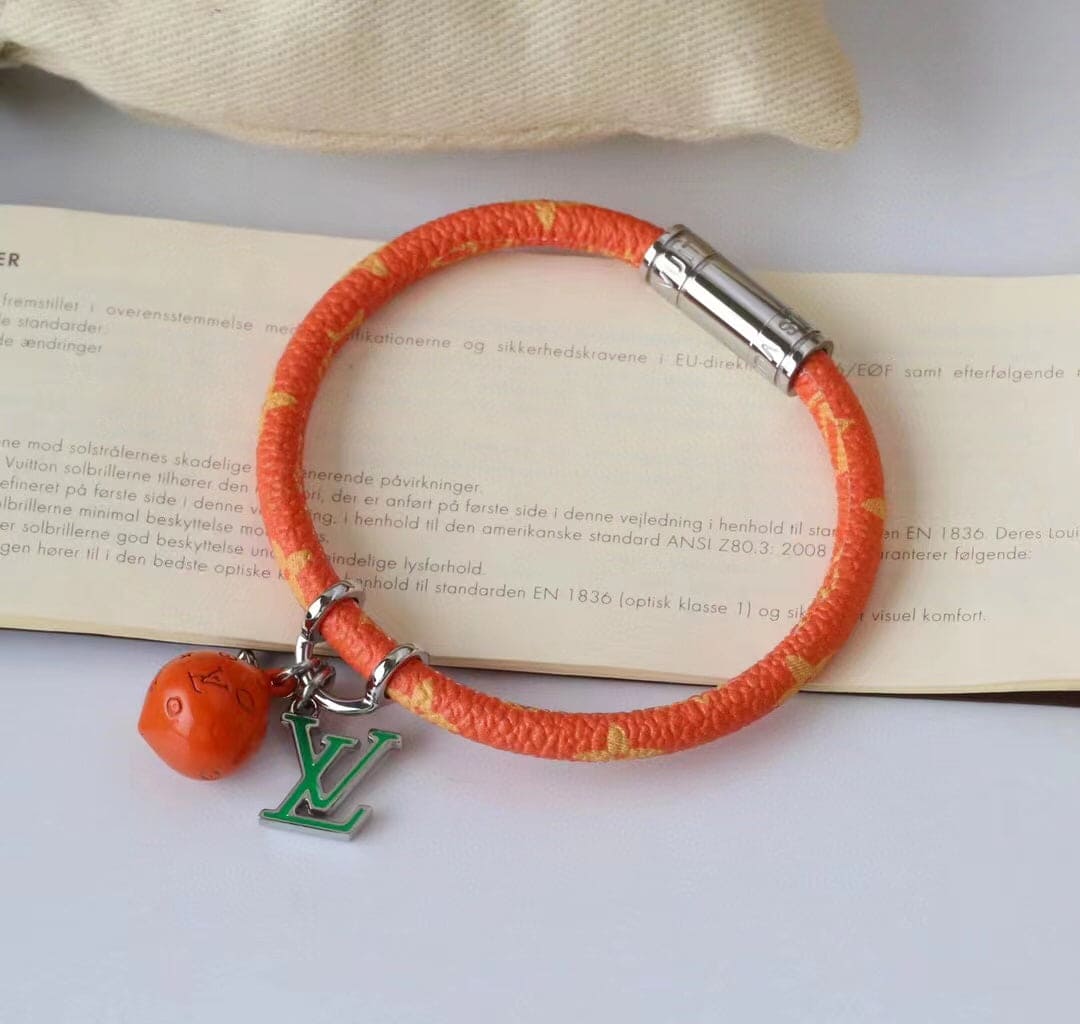 Louis Vuitton Hang It Fruits Orange 18K Gold Bracelet