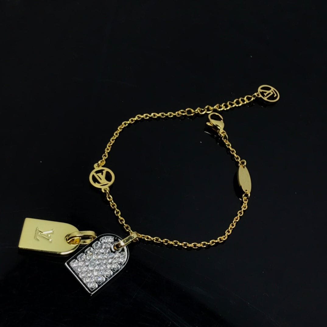 Louis Vuitton Nanogram 18K Gold Bracelet