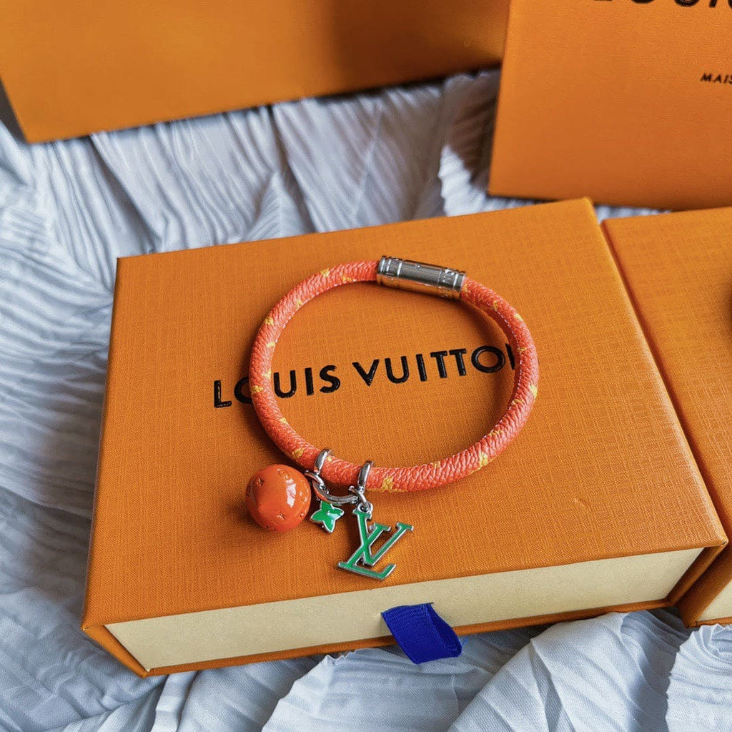 Louis Vuitton Hang It Fruits Orange 18K Gold Bracelet