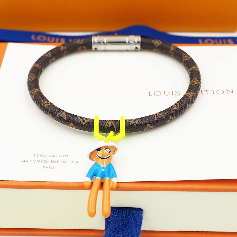 Louis Vuitton Hang It Mascot 18K Gold Bracelet