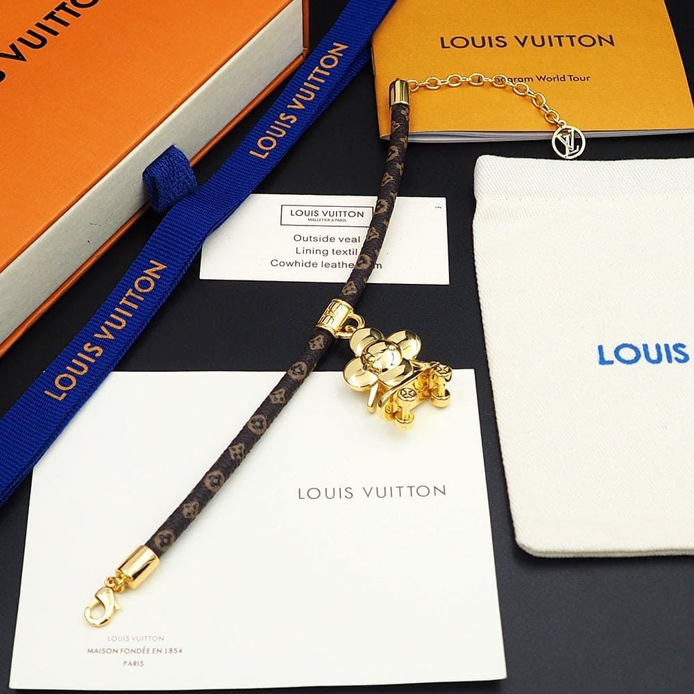 Louis Vuitton VIVIENNE KICK FLIP 18K Gold Bracelet