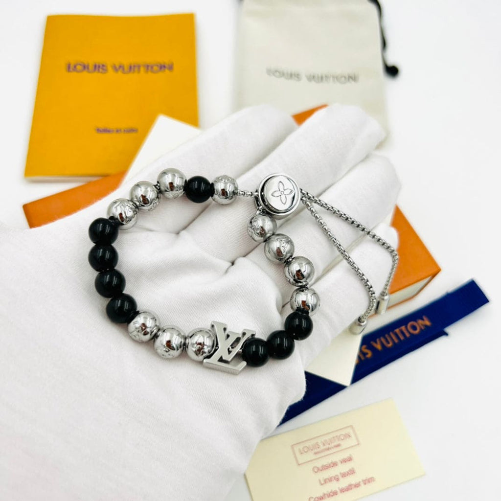 Louis Vuitton Monogram Beads 18K Gold Bracelet