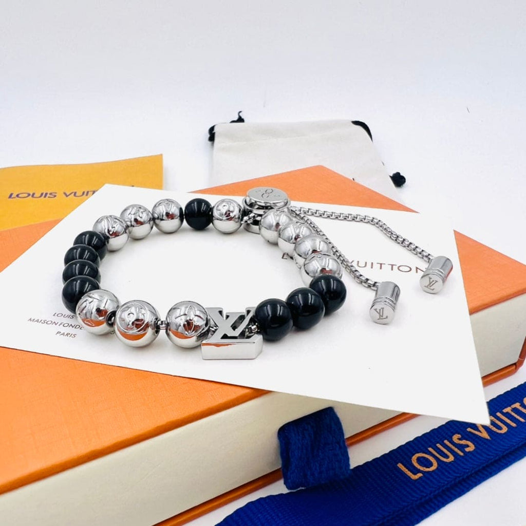 Louis Vuitton Monogram Beads 18K Gold Bracelet