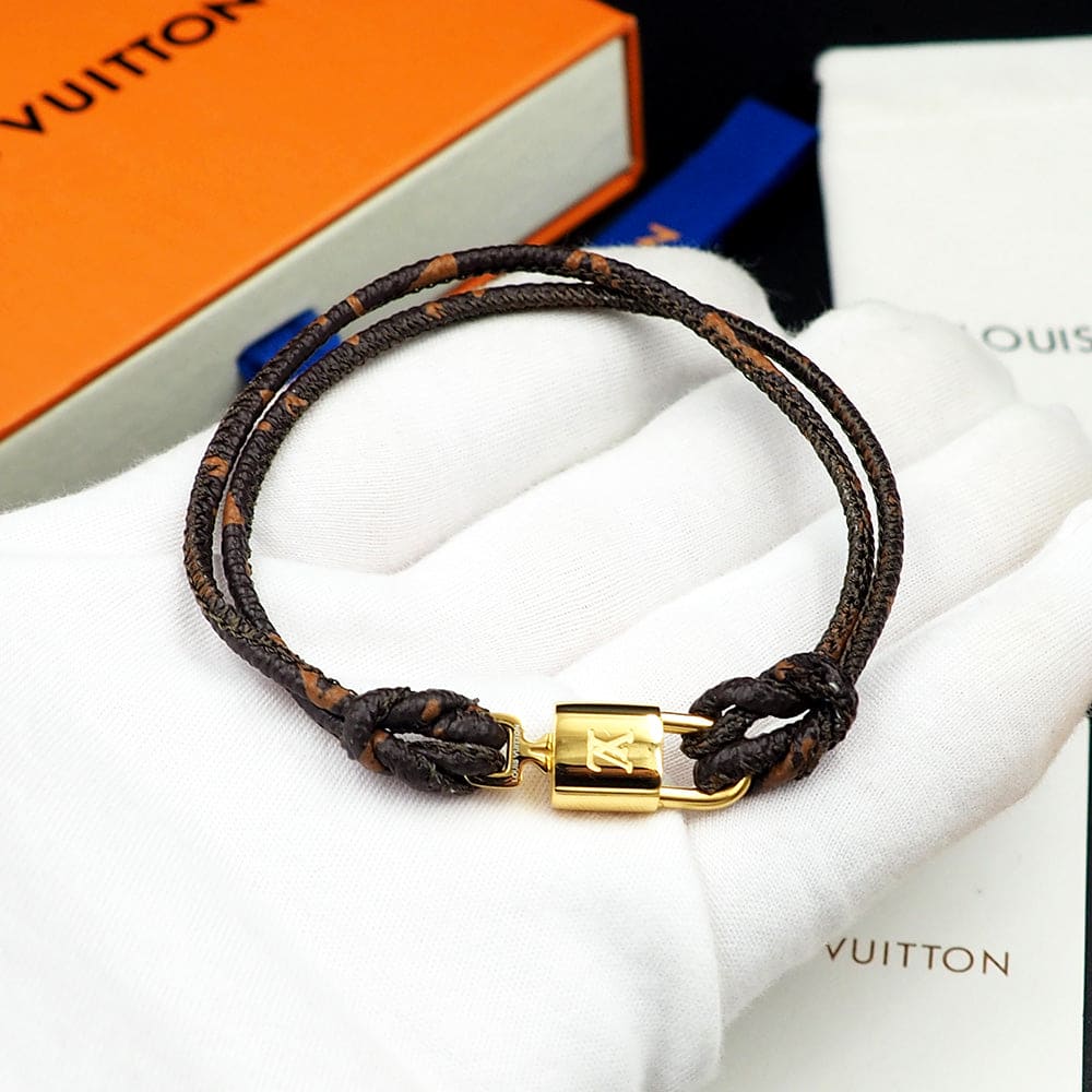 Louis Vuitton Lock It Again 18K Gold Bracelet
