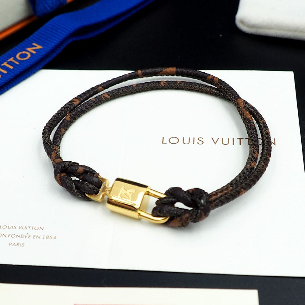 Louis Vuitton Lock It Again 18K Gold Bracelet
