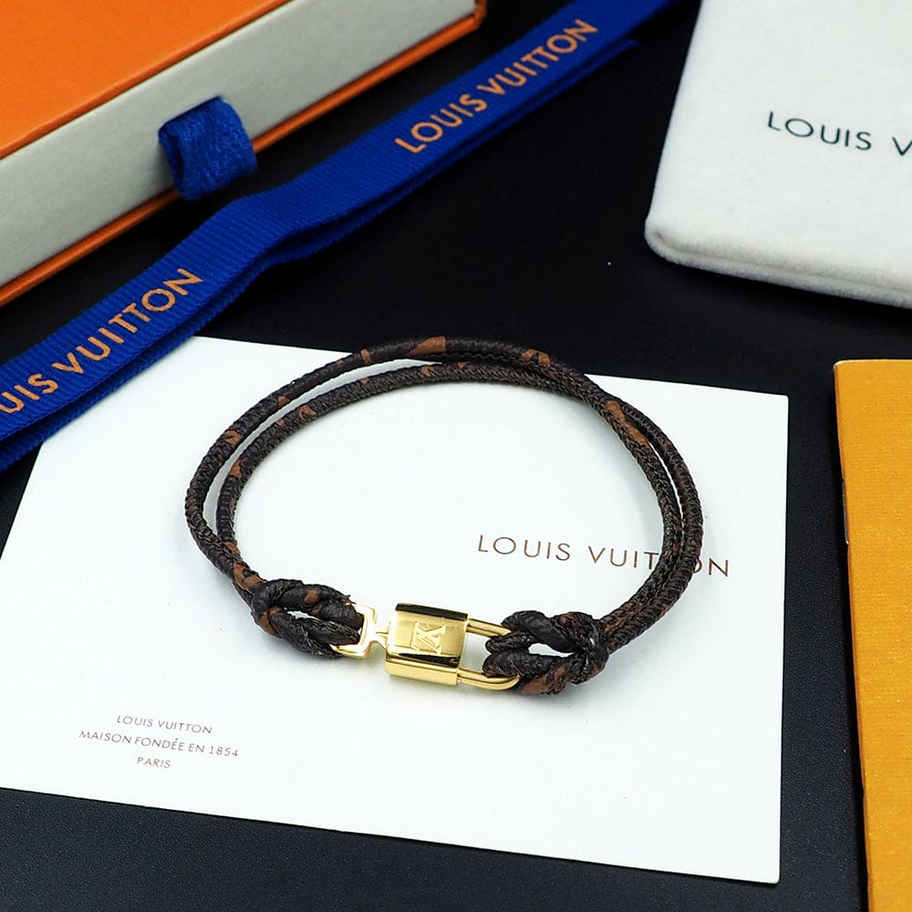 Louis Vuitton Lock It Again 18K Gold Bracelet