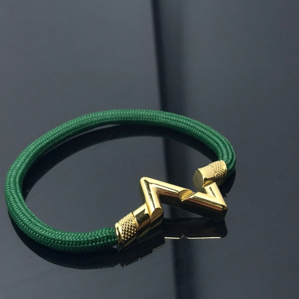 Louis Vuitton Volt Upside Down Play Green 18K Gold Bracelet
