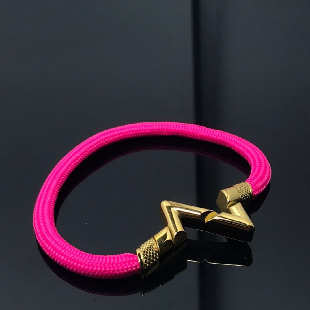 Louis Vuitton Volt Upside Down Play Pink 18K Gold Bracelet
