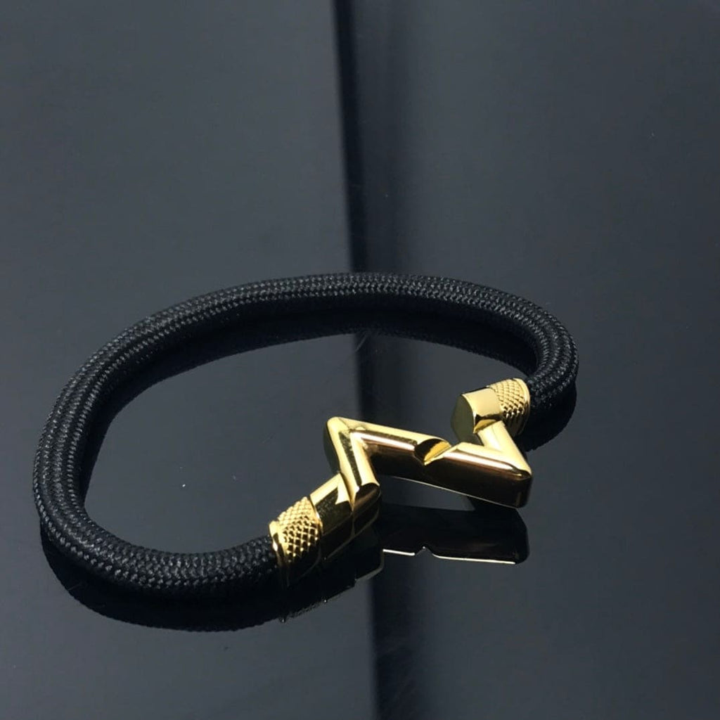 Louis Vuitton Volt Upside Down Play Black 18K Gold Bracelet