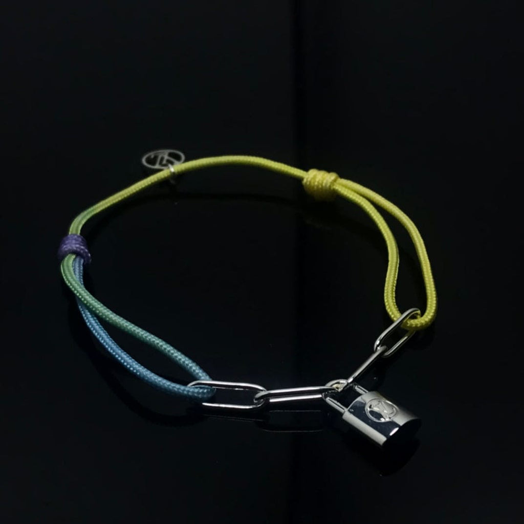 Louis Vuitton Silver Lockit X Virgil Abloh Rainbow 18K Gold Bracelet
