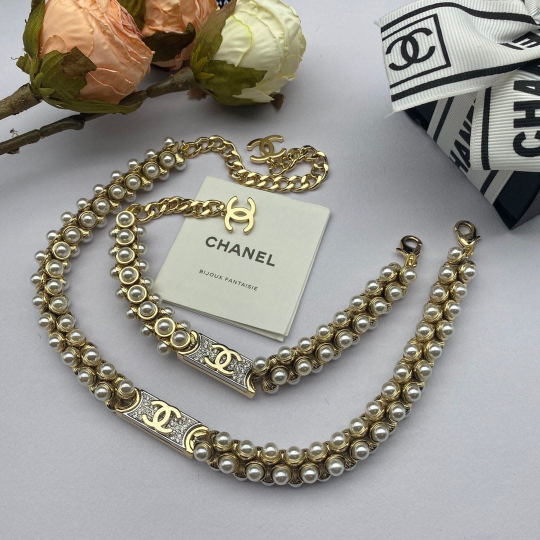 Chanel Pearls Chain 18K Gold Necklace