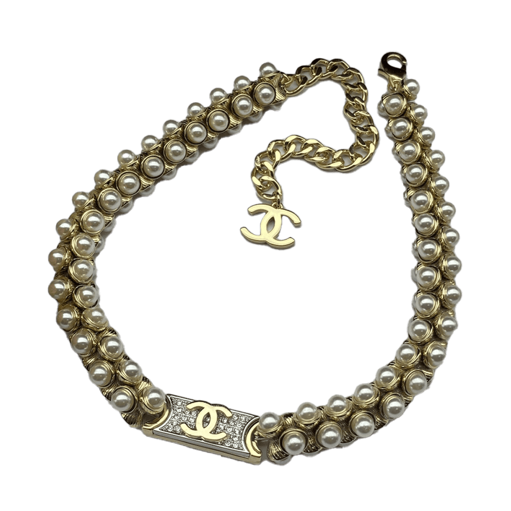 Chanel Pearls Chain 18K Gold Necklace